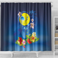 Palau Jellyfish Shower Curtain Ocean Heritage Tropical Plants - Polynesian Pride