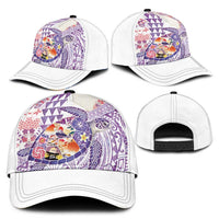 Hawaiian and Japanese Culture Together Classic Cap Tropical Honu with Japanese Elements Purple Color