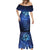 New Zealand Matariki Mermaid Dress Maori Pattern and Silver Fern