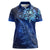 New Zealand Matariki Women Polo Shirt Maori Pattern and Silver Fern