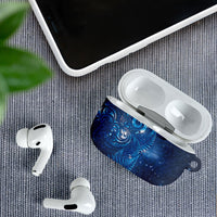 Aotearoa New Zealand New Year AirPods Case Tribal Koru Tattoo Blue Galaxy Maori Silver Fern LT03 - Polynesian Pride