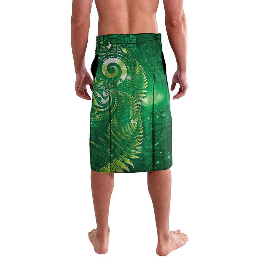 Aotearoa New Zealand New Year Lavalava Tribal Koru Tattoo Green Galaxy Maori Silver Fern LT03 - Polynesian Pride