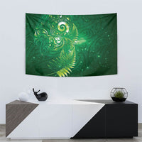 Aotearoa New Zealand New Year Tapestry Tribal Koru Tattoo Green Galaxy Maori Silver Fern LT03 - Polynesian Pride