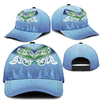 Aotearoa New Zealand New Year Classic Cap Maori Motifs with Silver Fern and Matariki Stars LT03 - Polynesian Pride
