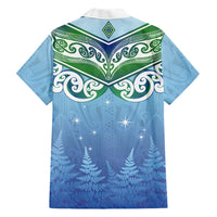 Aotearoa New Zealand New Year Hawaiian Shirt Maori Motifs with Silver Fern and Matariki Stars LT03 - Polynesian Pride