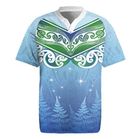 Aotearoa New Zealand New Year Rugby Jersey Maori Motifs with Silver Fern and Matariki Stars LT03 Multicolor - Polynesian Pride