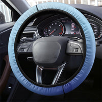 Aotearoa New Zealand New Year Steering Wheel Cover Maori Motifs with Silver Fern and Matariki Stars LT03 - Polynesian Pride