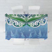 Aotearoa New Zealand New Year Tablecloth Maori Motifs with Silver Fern and Matariki Stars LT03 Multicolor - Polynesian Pride