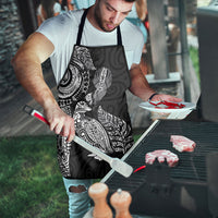 Aotearoa Moko Tribal Tattoo Apron New Zealand Maori Penguin and Fantail Black Color LT03 - Polynesian Pride