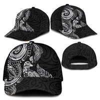 Aotearoa Moko Tribal Tattoo Classic Cap New Zealand Maori Penguin and Fantail Black Color