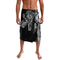 Aotearoa Moko Tribal Tattoo Lavalava New Zealand Maori Penguin and Fantail Black Color LT03 Black - Polynesian Pride