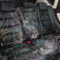 Aotearoa Moko Tribal Tattoo Back Car Seat Cover New Zealand Maori Penguin and Fantail Paua Shell Style LT03 - Polynesian Pride