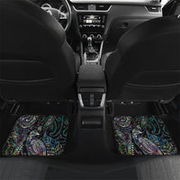 Aotearoa Moko Tribal Tattoo Car Mats New Zealand Maori Penguin and Fantail Paua Shell Style