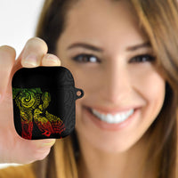 Aotearoa Moko Tribal Tattoo AirPods Case New Zealand Maori Penguin and Fantail Reggae Style LT03 - Polynesian Pride