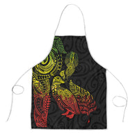 Aotearoa Moko Tribal Tattoo Apron New Zealand Maori Penguin and Fantail Reggae Style LT03 Multicolor - Polynesian Pride