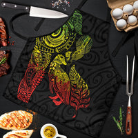 Aotearoa Moko Tribal Tattoo Apron New Zealand Maori Penguin and Fantail Reggae Style LT03 Multicolor - Polynesian Pride