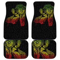 Aotearoa Moko Tribal Tattoo Car Mats New Zealand Maori Penguin and Fantail Reggae Style
