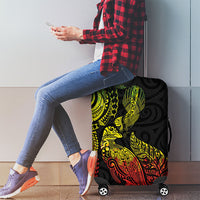 Aotearoa Moko Tribal Tattoo Luggage Cover New Zealand Maori Penguin and Fantail Reggae Style LT03 - Polynesian Pride
