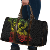 Aotearoa Moko Tribal Tattoo Travel Bag New Zealand Maori Penguin and Fantail Reggae Style LT03 - Polynesian Pride