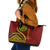 Kolisi Tonga Atele Leather Tote Bag Ngatu and Polynesian Pattern