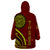 Kolisi Tonga Atele Wearable Blanket Hoodie Ngatu and Polynesian Pattern