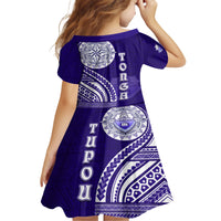 Tupou College Toloa Family Matching Short Sleeve Bodycon Dress and Hawaiian Shirt Ngatu and Polynesian Pattern