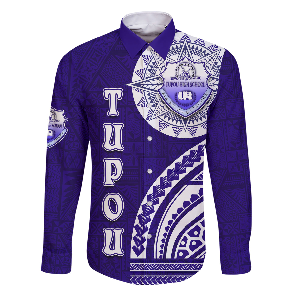 Tupou College Toloa Family Matching Short Sleeve Bodycon Dress and Hawaiian Shirt Ngatu and Polynesian Pattern