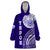 Tupou College Toloa Wearable Blanket Hoodie Ngatu and Polynesian Pattern