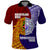 Kolisi Tonga Atele and Tupou College Toloa Polo Shirt Ngatu and Polynesian Spiral Pattern