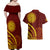 Tonga High School Couples Matching Off Shoulder Maxi Dress and Hawaiian Shirt Ngatu and Polynesian Pattern