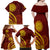 Tonga High School Family Matching Off Shoulder Maxi Dress and Hawaiian Shirt Ngatu and Polynesian Pattern