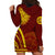 Tonga High School Hoodie Dress Ngatu and Polynesian Pattern