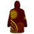 Tonga High School Wearable Blanket Hoodie Ngatu and Polynesian Pattern