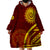 Tonga High School Wearable Blanket Hoodie Ngatu and Polynesian Pattern