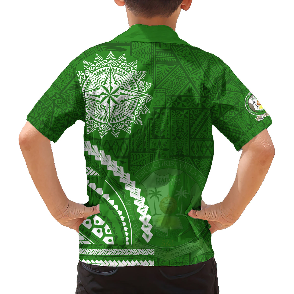 Liahona High School Hawaiian Shirt Ngatu and Polynesian Pattern