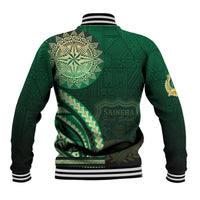 Saineha High School Baseball Jacket Ngatu and Polynesian Pattern