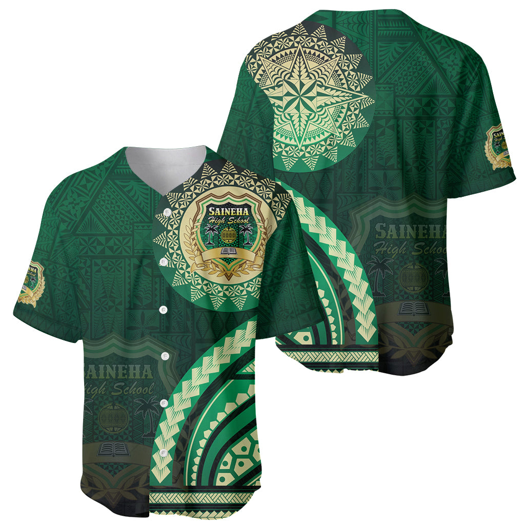 Saineha High School Baseball Jersey Ngatu and Polynesian Pattern