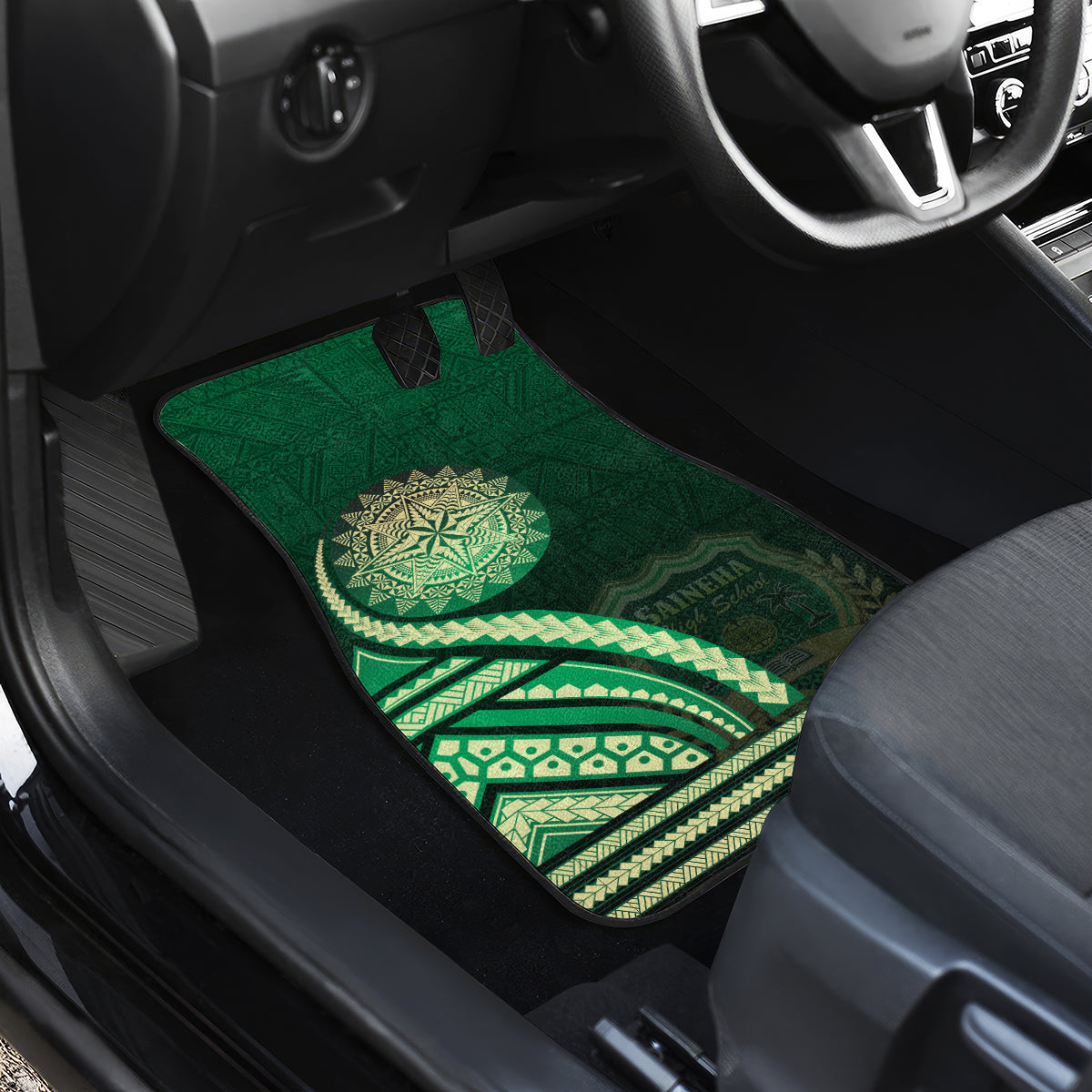 Saineha High School Car Mats Ngatu and Polynesian Pattern