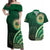 Saineha High School Couples Matching Off Shoulder Maxi Dress and Hawaiian Shirt Ngatu and Polynesian Pattern