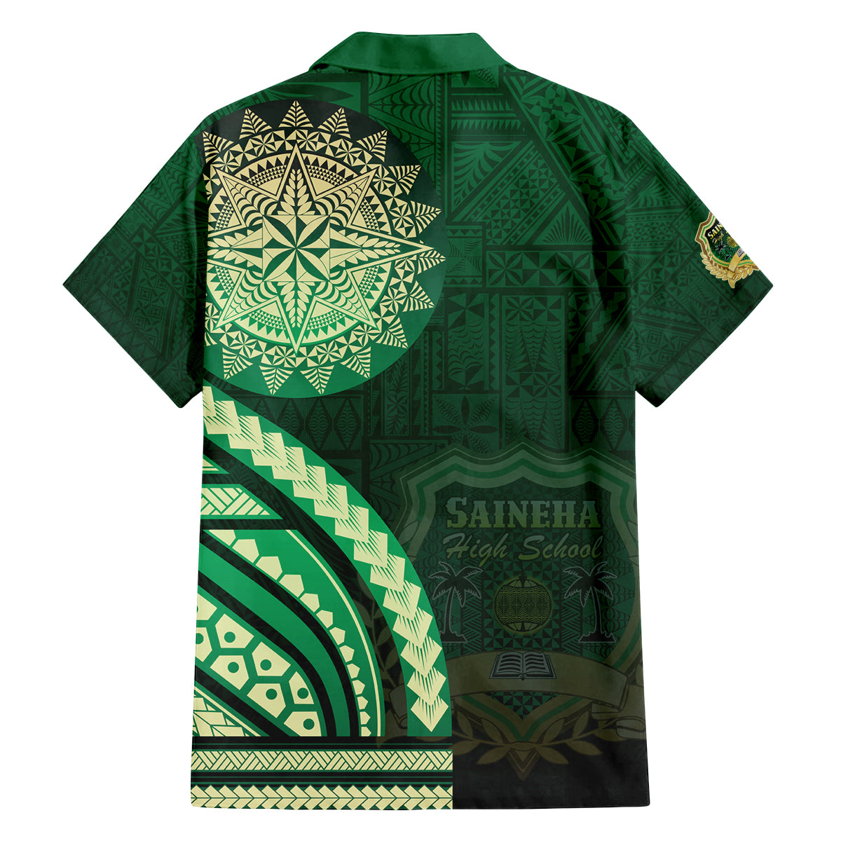 Saineha High School Family Matching Puletasi and Hawaiian Shirt Ngatu and Polynesian Pattern LT03 - Polynesian Pride