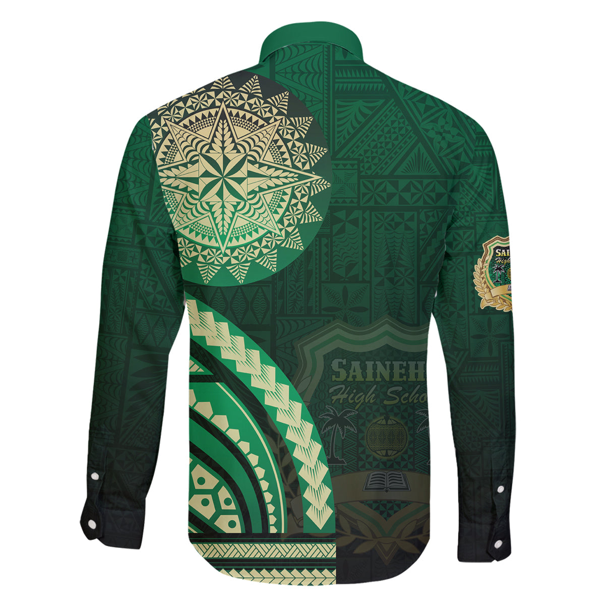 Saineha High School Family Matching Puletasi and Hawaiian Shirt Ngatu and Polynesian Pattern LT03 - Polynesian Pride