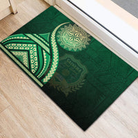 Saineha High School Rubber Doormat Ngatu and Polynesian Pattern