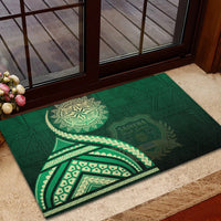 Saineha High School Rubber Doormat Ngatu and Polynesian Pattern
