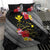 Aloha Hawaii Hibiscus and Plumeria Flowers Bedding Set Kanaka Maoli Tattoo Polynesian Pattern