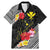 Aloha Hawaii Hibiscus and Plumeria Flowers Family Matching Mermaid Dress and Hawaiian Shirt Kanaka Maoli Tattoo Polynesian Pattern