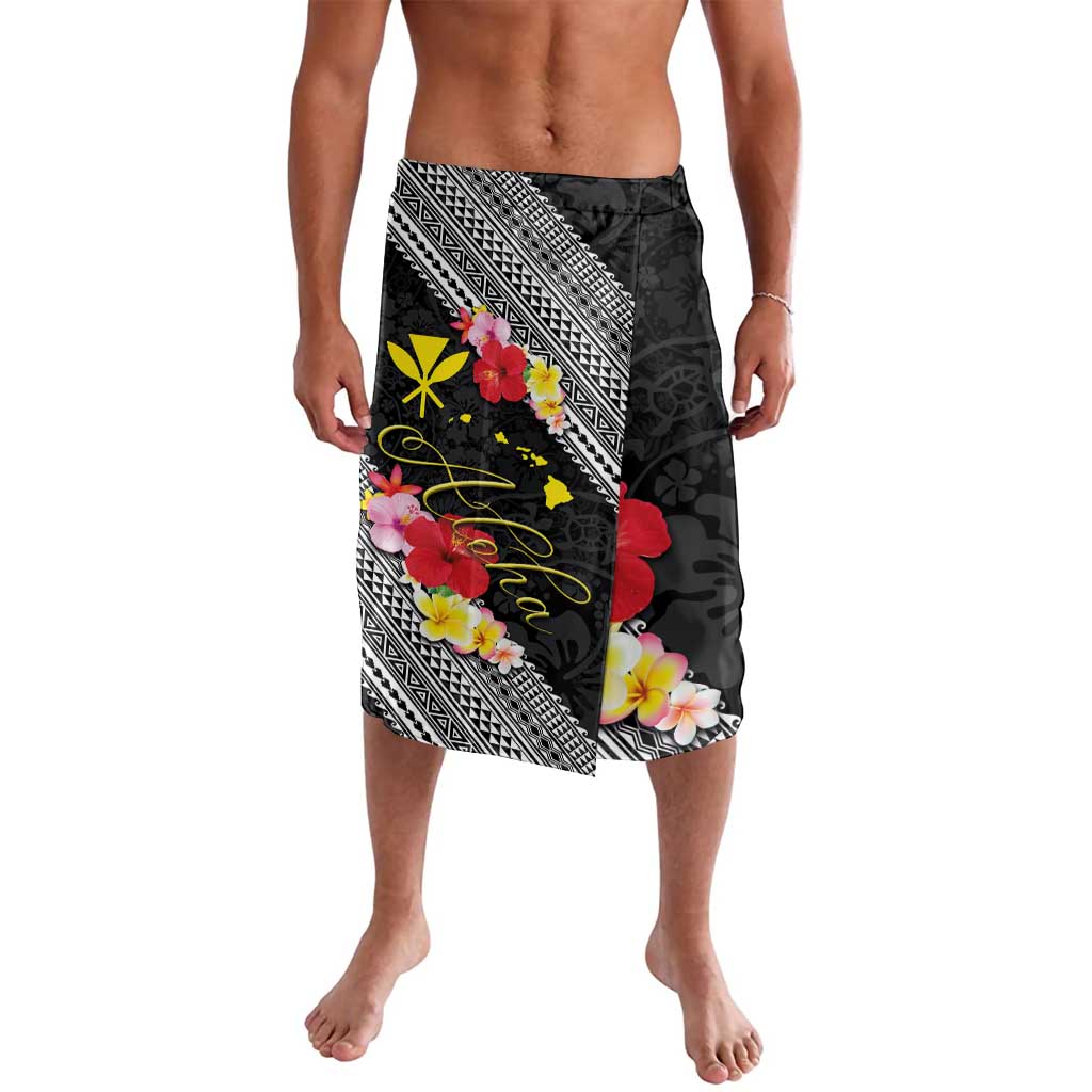 Aloha Hawaii Hibiscus and Plumeria Flowers Lavalava Kanaka Maoli Tattoo Polynesian Pattern