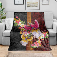 Papua New Guinea Birds and Frangipani Blanket Melanesian Art Tattoos - Polynesian Pride