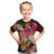 Papua New Guinea Birds and Frangipani Kid T Shirt Melanesian Art Tattoos - Polynesian Pride