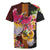 Papua New Guinea Birds and Frangipani Rugby Jersey Melanesian Art Tattoos - Polynesian Pride
