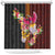Papua New Guinea Birds and Frangipani Shower Curtain Melanesian Art Tattoos - Polynesian Pride